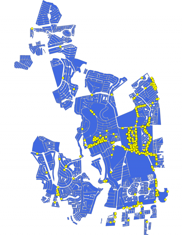 commercial areas