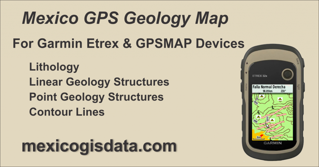 mexico gps geology map